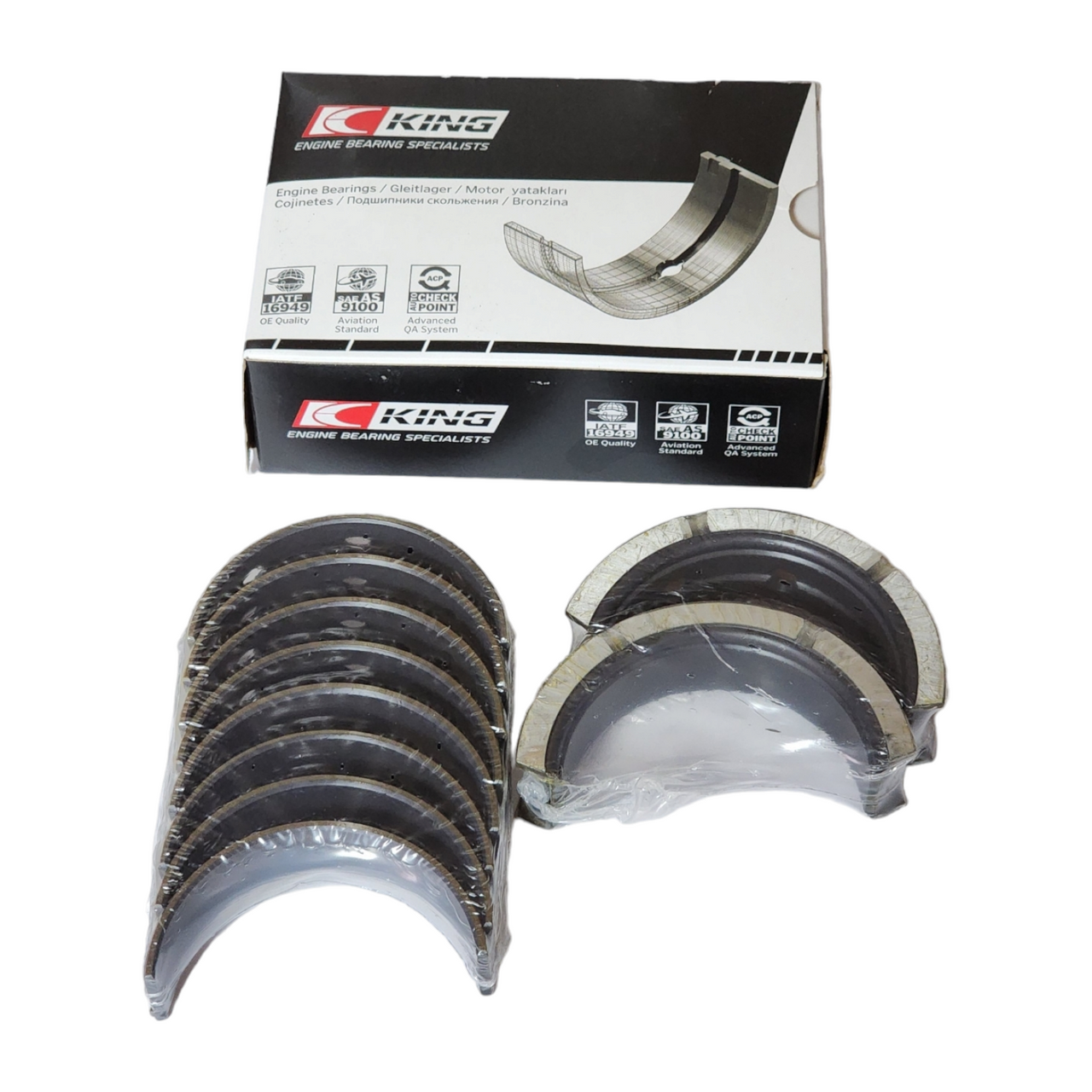 King MB5293MC Standard Main Bearings Set for 2014+ GM Gen V LT 5.3L 6.2L LT1 L86 L83