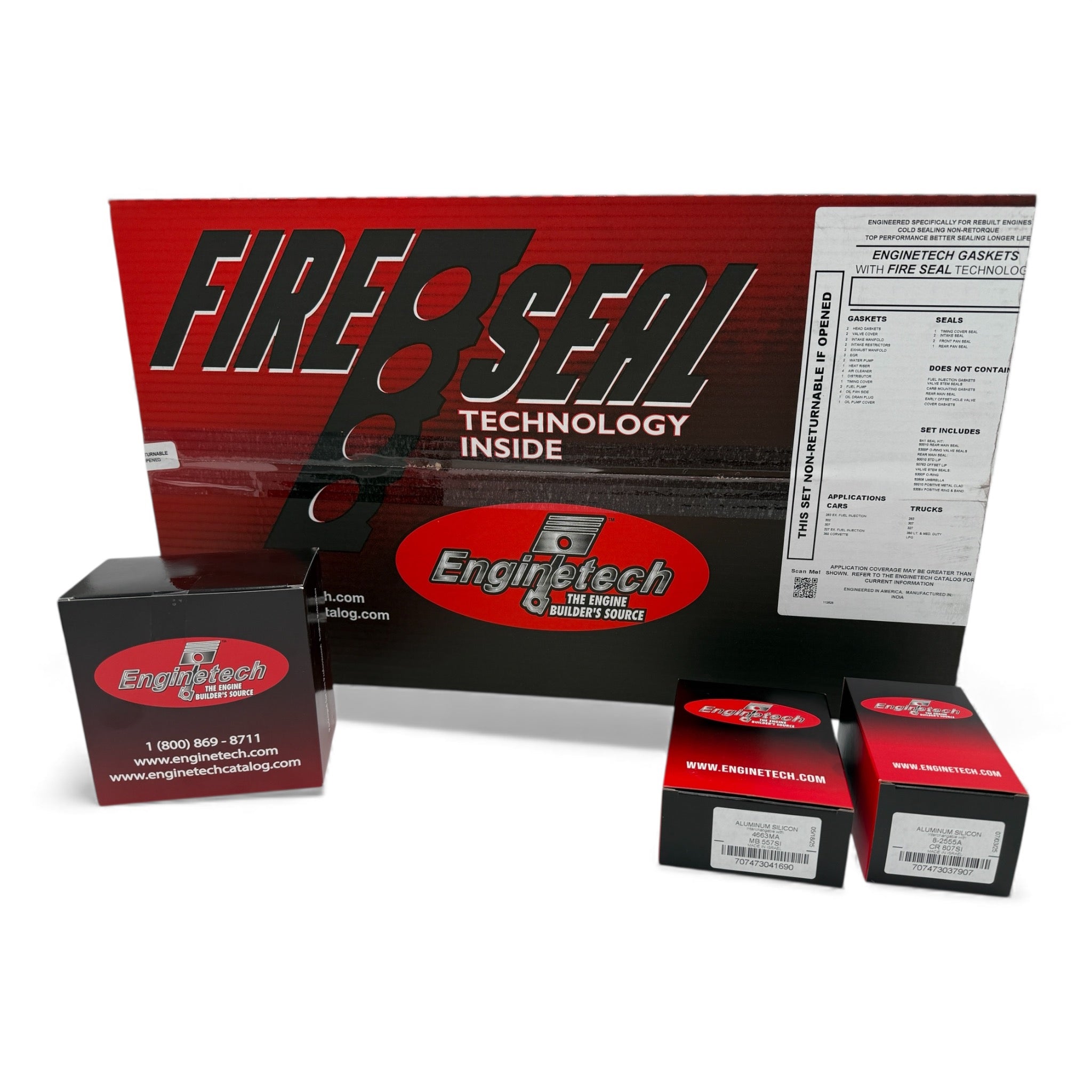 Enginetech RMC350CP Re-Main Re-Ring Overhaul Kit for 1990-1993 Chevrolet Car 350 5.7