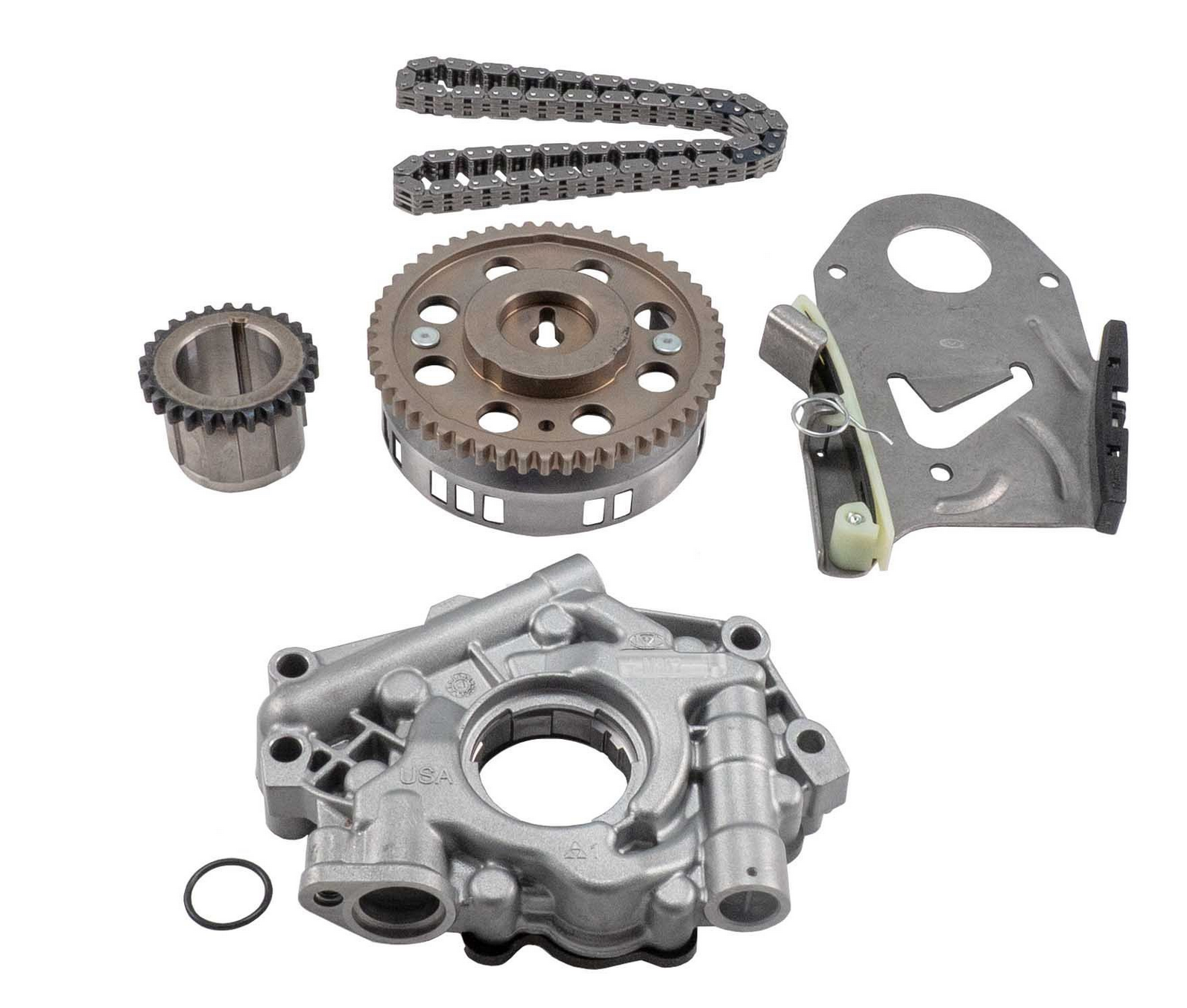 Melling TOPK-1006 Timing Kit w/Stock Replacement Oil Pump for 2003-2008 Gen III 5.7L Non-VVT Hemi