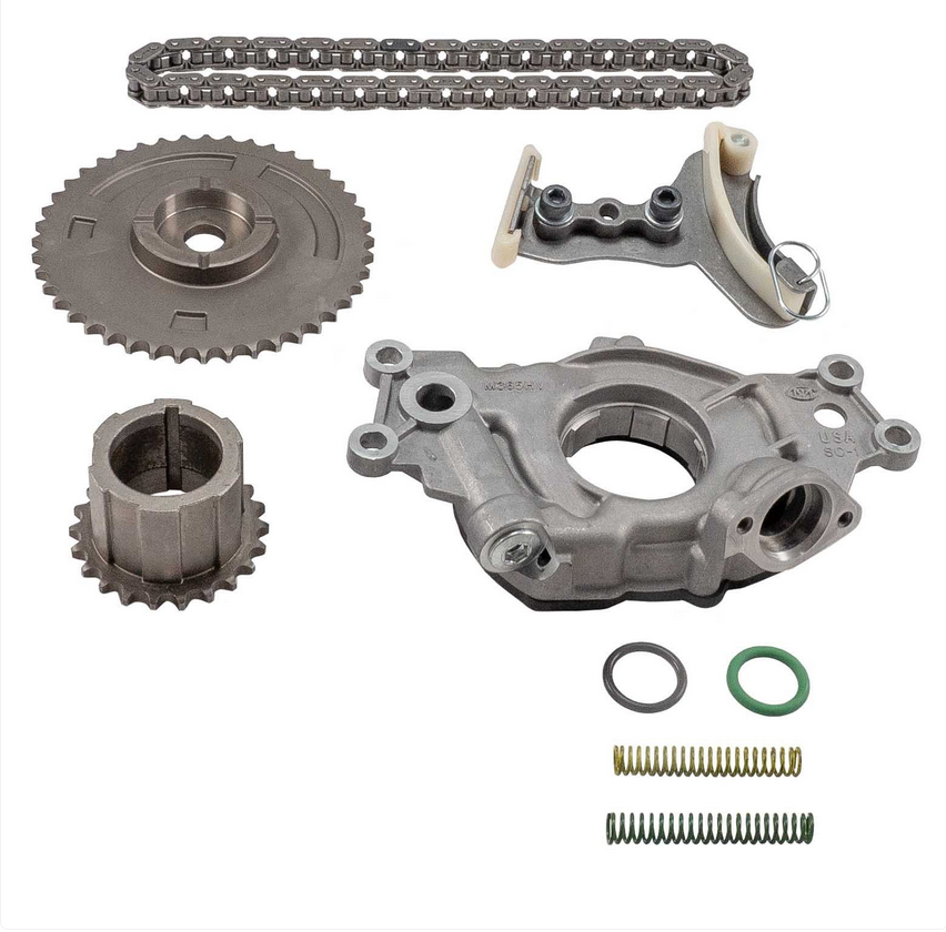 Melling TOPK-1003HV Timing Kit w/High-Volume Oil Pump for 2007-2017 GM Gen IV 5.3L 6.0L 6.2L Single-Bolt Cam Engines