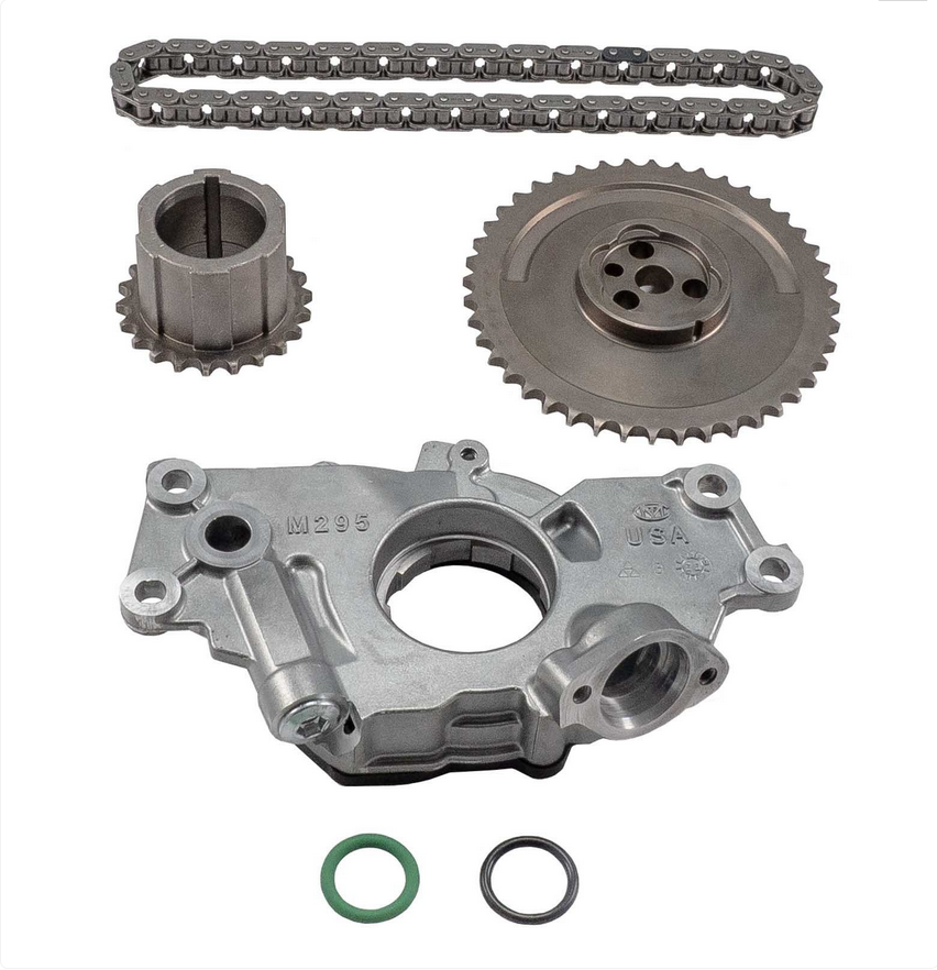 Melling TOPK-1004 Timing Kit w/Stock Replacement Oil Pump Fits Select 1997-2007 GM Gen IV 4.8L 5.3L 6.0