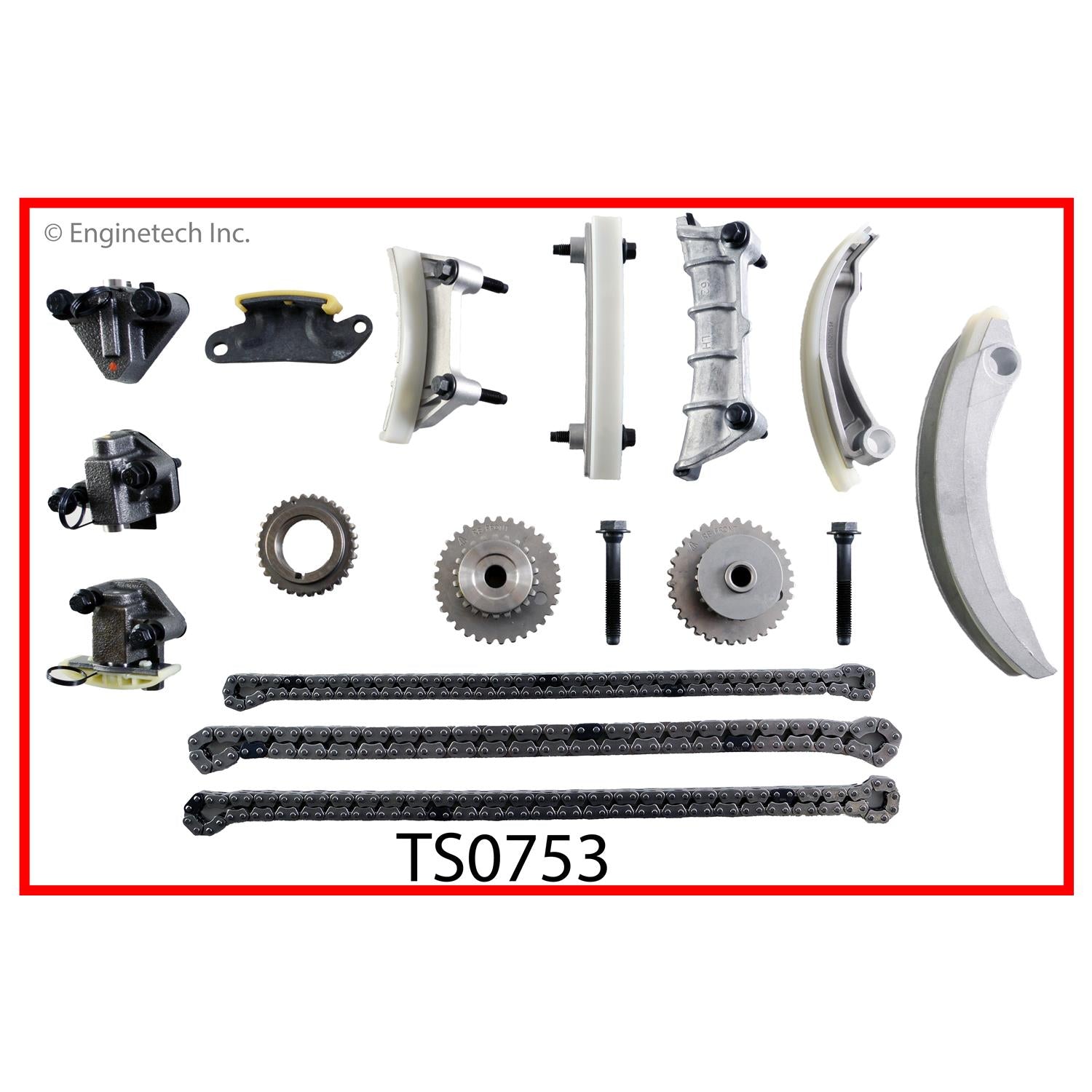 Enginetech RCC217P Engine Rebuild Kit for 2007 2008 Saturn Outlook 3.6L DOHC V6