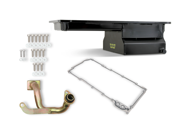 Weiand 5042WND Front Sump Oil Pan Kit for GM LS1/2/6 & LQ9
