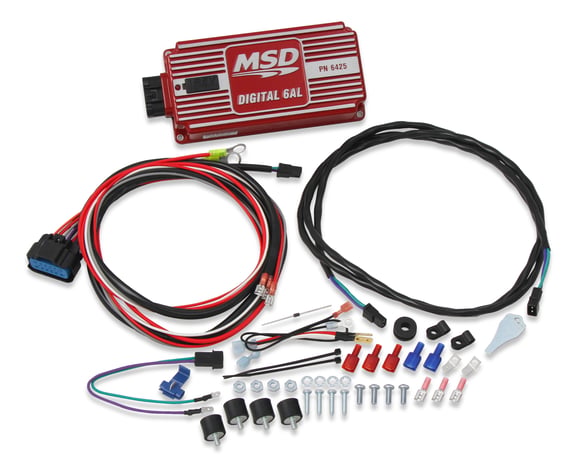 MSD 6425 Digital 6AL Ignition Control - Red - Built-In Adjustable Rev-Limit Control