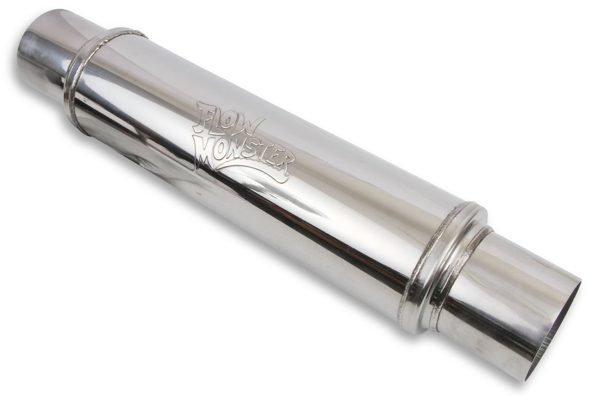 Flowmaster 14419-FM 409SS Round Case Absorption Muffler - 3" Inlet/Outlet
