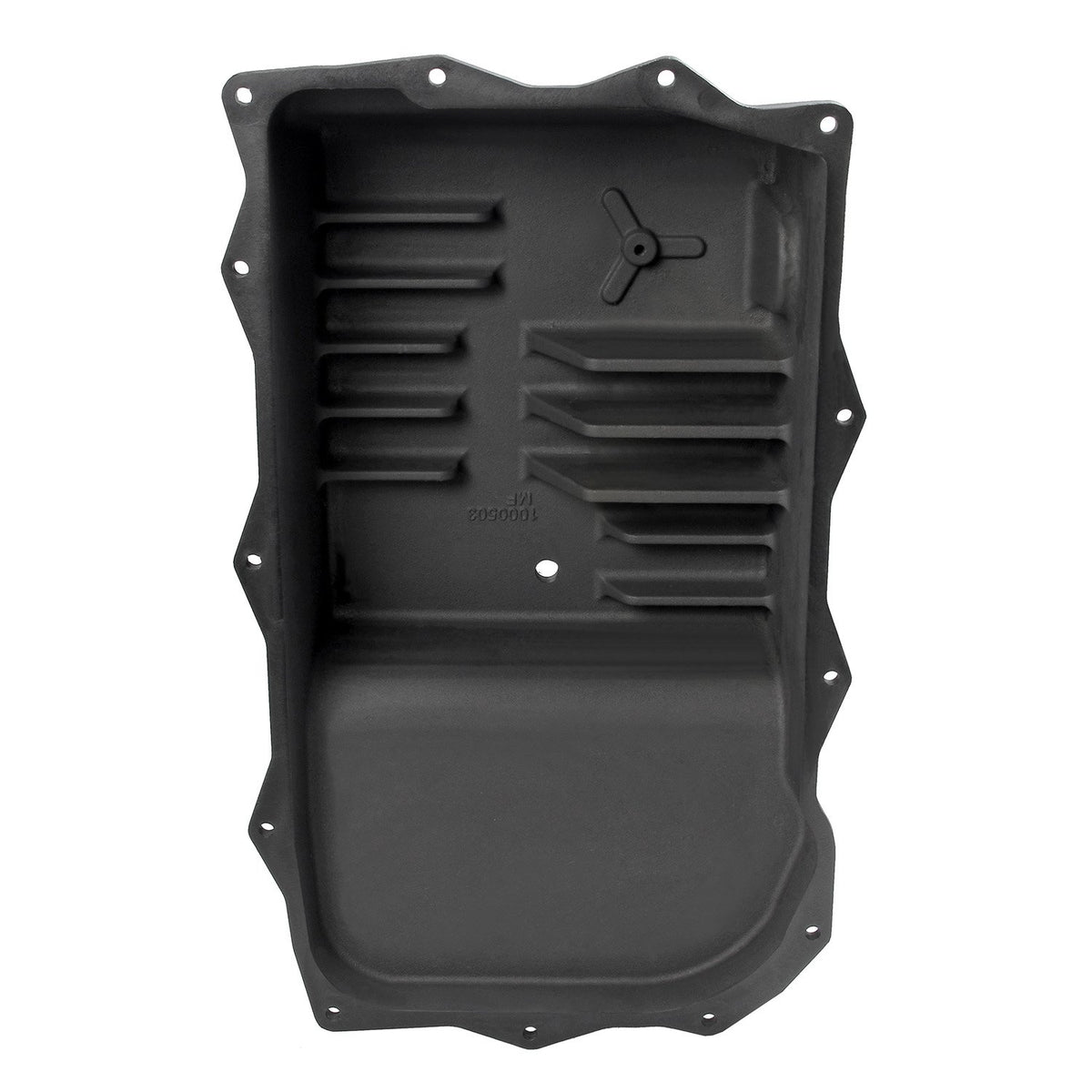 B&M 71395 Hi-Tek Deep Heavy Duty Transmission Pan - ZF 845RE/850RE/8HP70/8HP75 - Black