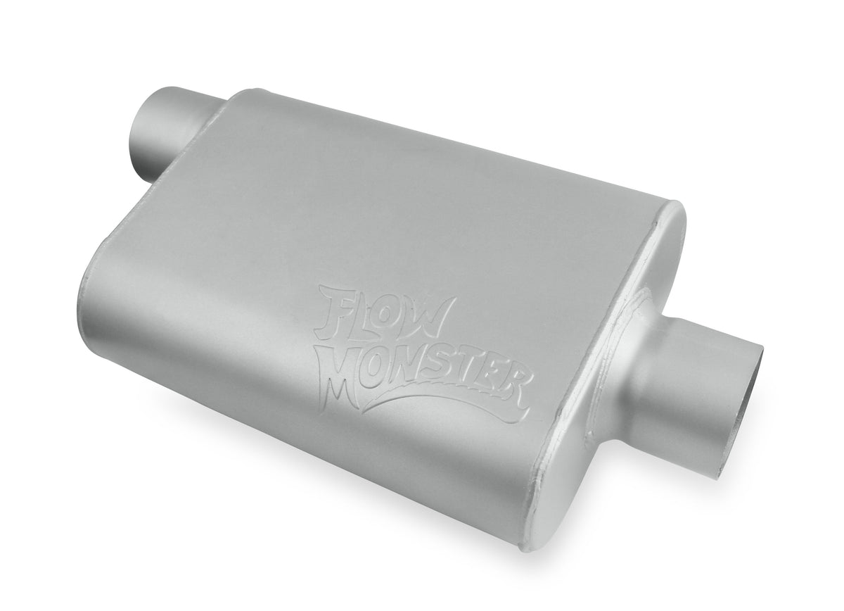 Flowmaster 43041-FM 2-Chamber Muffler - 3" Offset Inlet / 3" Center Outlet