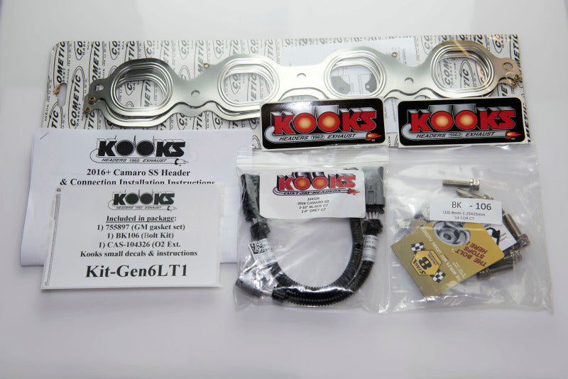 Kooks Headers 2260H430 Stainless Steel Long Tube Headers for Chevrolet Camaro SS and ZL1 (2016-2024)