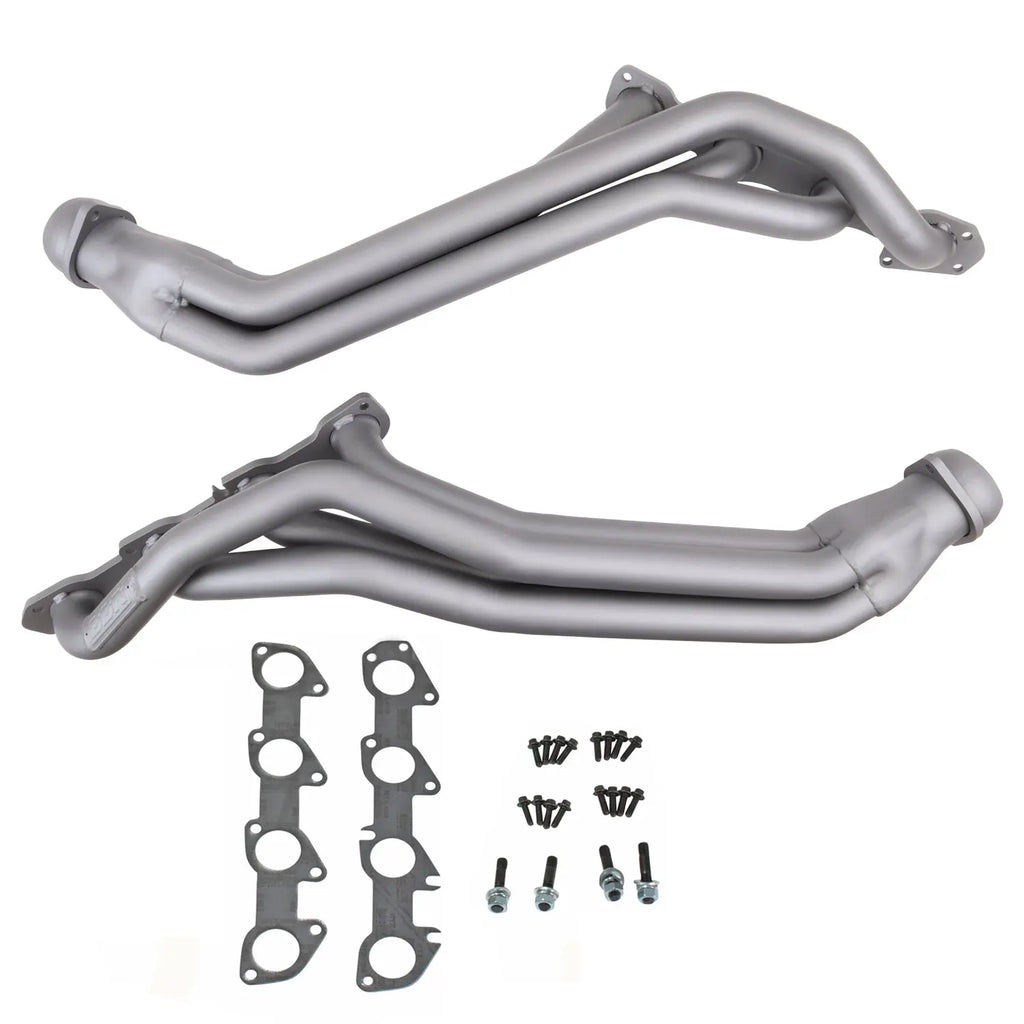 BBK 4046 1 3/4 Long Tube Titanium Ceramic Exhaust Headers for 2009-2024 Dodge Challenger Charger 5.7L HEMI