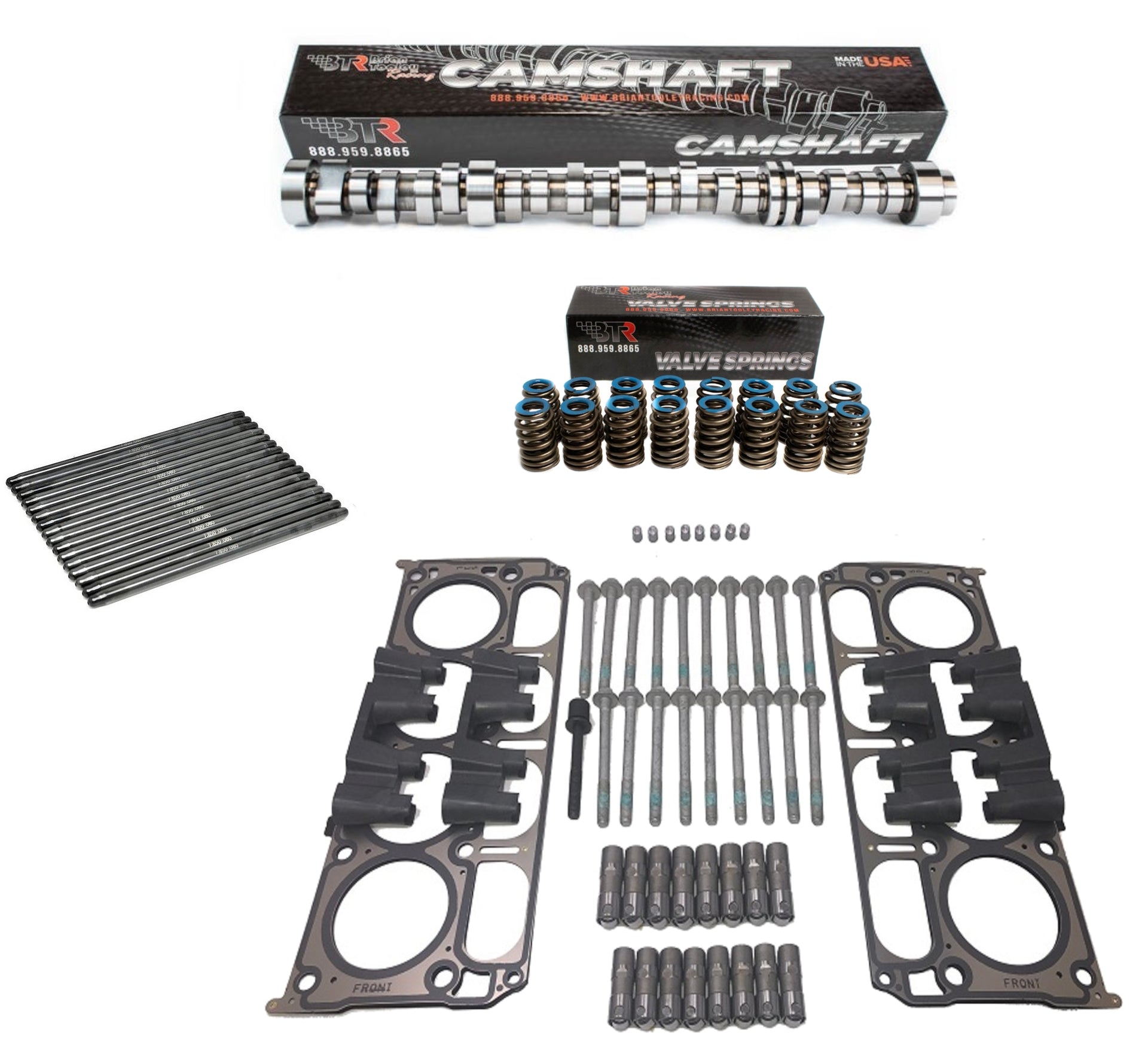 Performance Active Fuel Management AFM DOD Delete Kit w/ Brain Tooley Racing Camshaft for 2014-2020 GM Chevrolet Gen V L83 5.3L Engines - Stage 1 / Delphi LS7