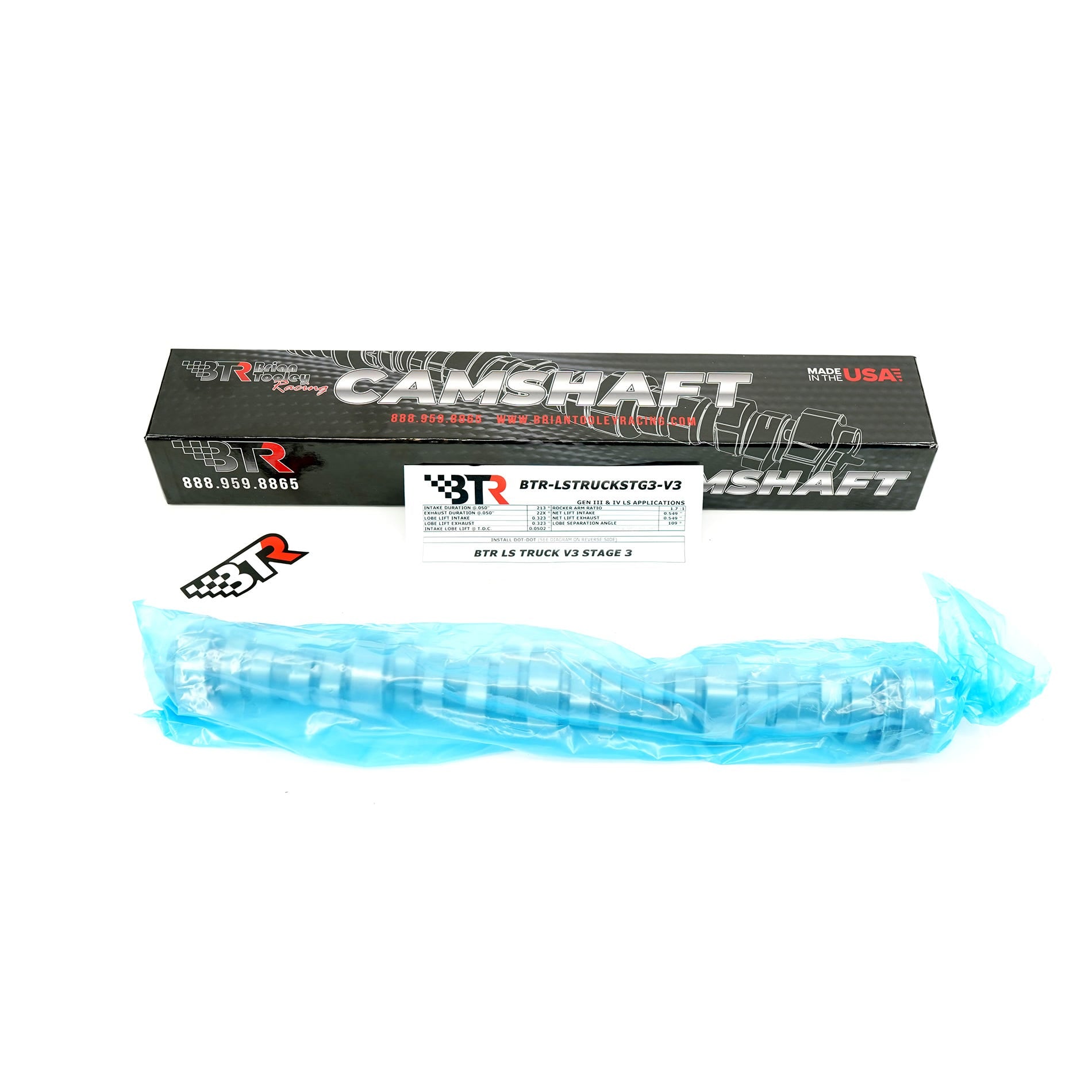 Brian Tooley Racing V3 Truck Camshafts for GM Gen III IV LS 4.8L 5.3L 6.0L 6.2L