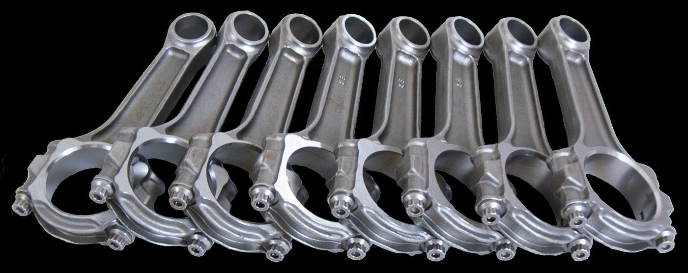 Eagle SIR6135P 6.135" 5140 Steel I-Beam Rods for Chevrolet Big Block w/ 7/16" ARP 8740 Bolts / Press-fit Pins