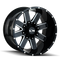 ION Type 141 17x9 / 6x135 BP / -12mm Offset / 106mm Hub Gloss Black Milled Wheel