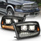 ANZO 111442 Projector H.L. Switchback Chrome Amber for 2009-2018 Dodge Ram 1500