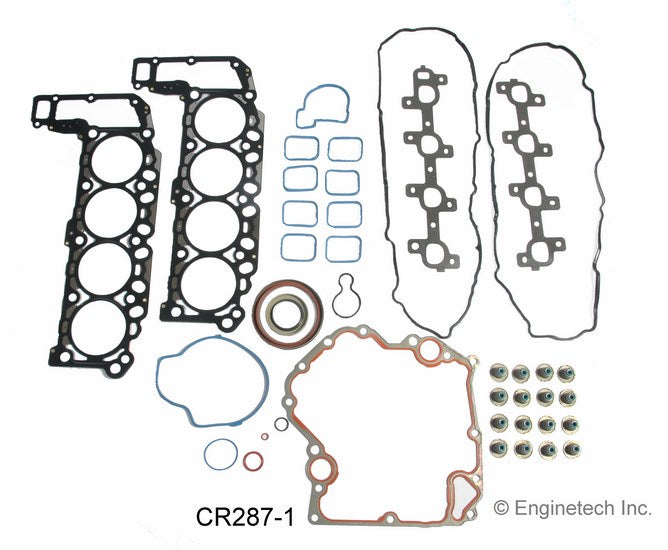 Enginetech RCCR287P Engine Rebuild Kit for 2000-2002 Chrysler 4.7L 287 SOHC Oil PAN Gasket N/I USE OCR287