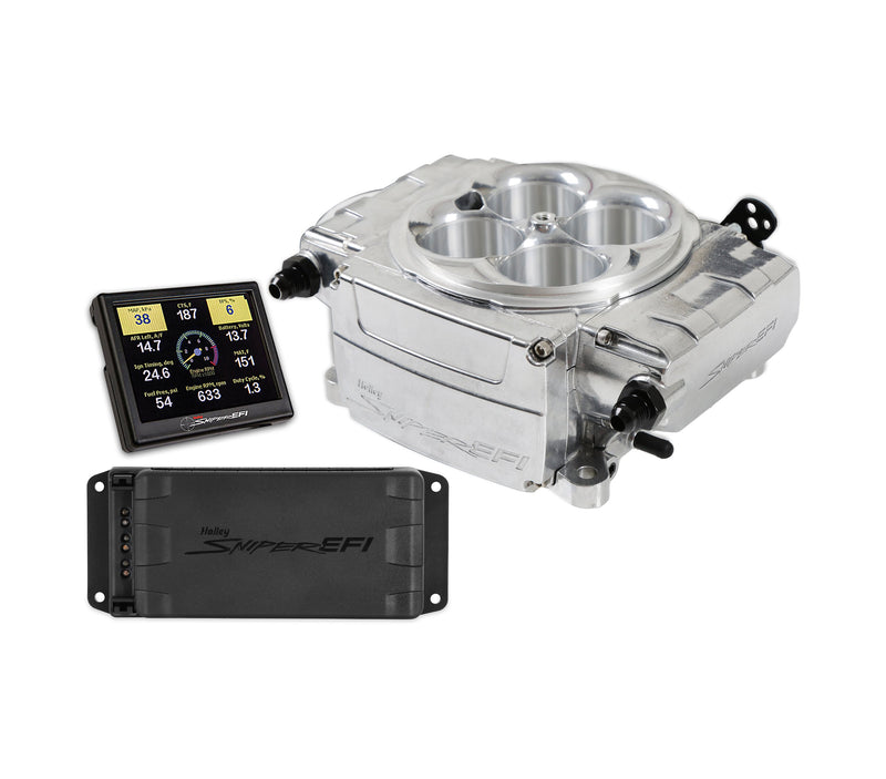 Holley 550-510-3PX Sniper 2 EFI Base Kit Base Kit - With PDM - 3.5 in. Handheld - POLISHED