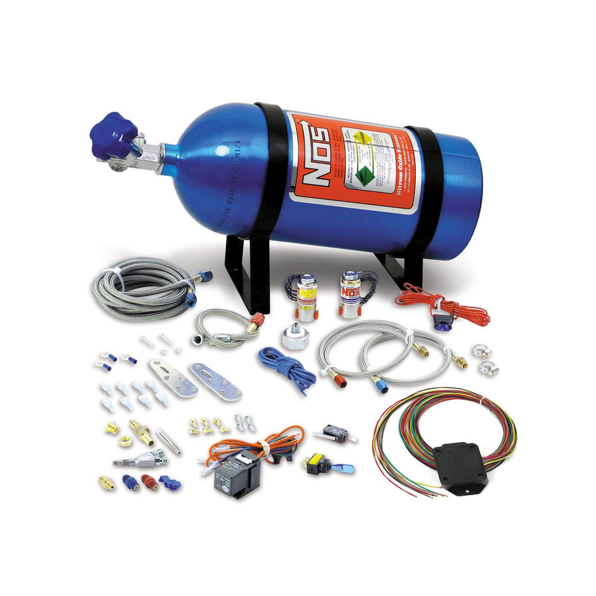 NOS 05135NOS Single Fogger Wet Nitrous System for 8 Cylinder EFI