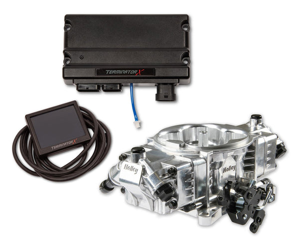 Holley 550-1001 Terminator X Stealth 4150, 4 Injector, SHINY