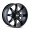 ION Type 181 20x12 / 5x127 BP / -44mm Offset / 87mm Hub Satin Black/Milled Spokes Wheel