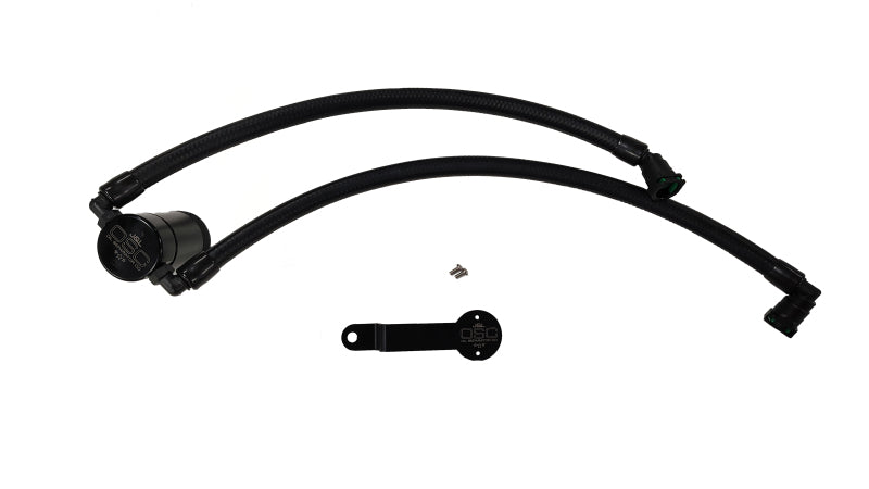 J&L 19-25 Dodge Ram 1500 3.6L PCV Side Oil Separator - Black Anodized