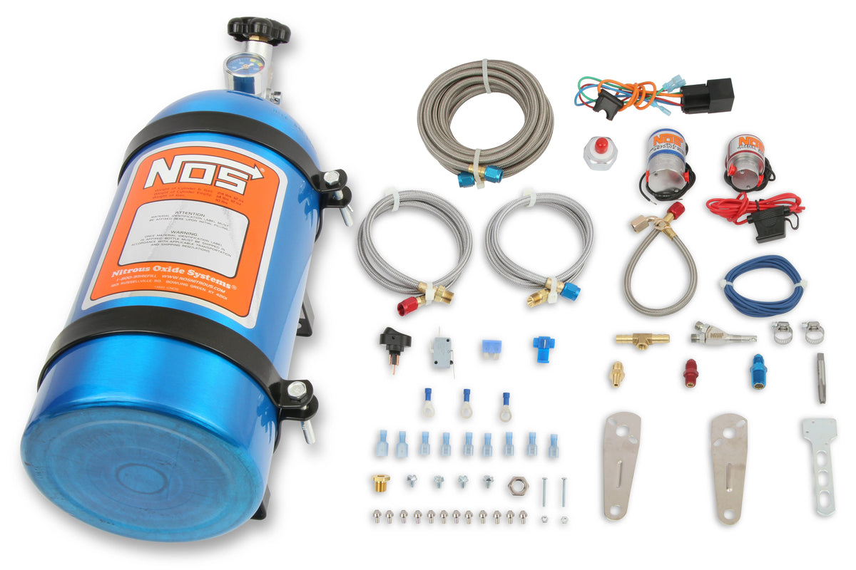 NOS 05131NOS Single Fogger Wet Nitrous System for 8 Cylinder Multi-Fit EFI