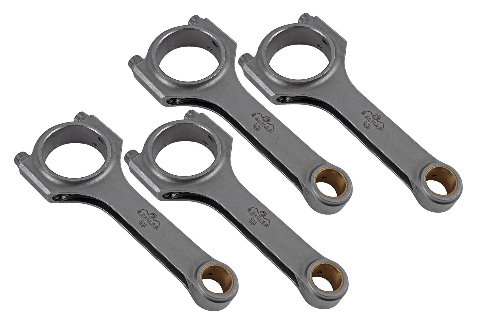 Eagle CRS5765C3D 5.765" 4340 H-Beam Connecting Rods for Chevrolet L61 2.2l Ecotec, 3/8" ARP 2000 Bolts