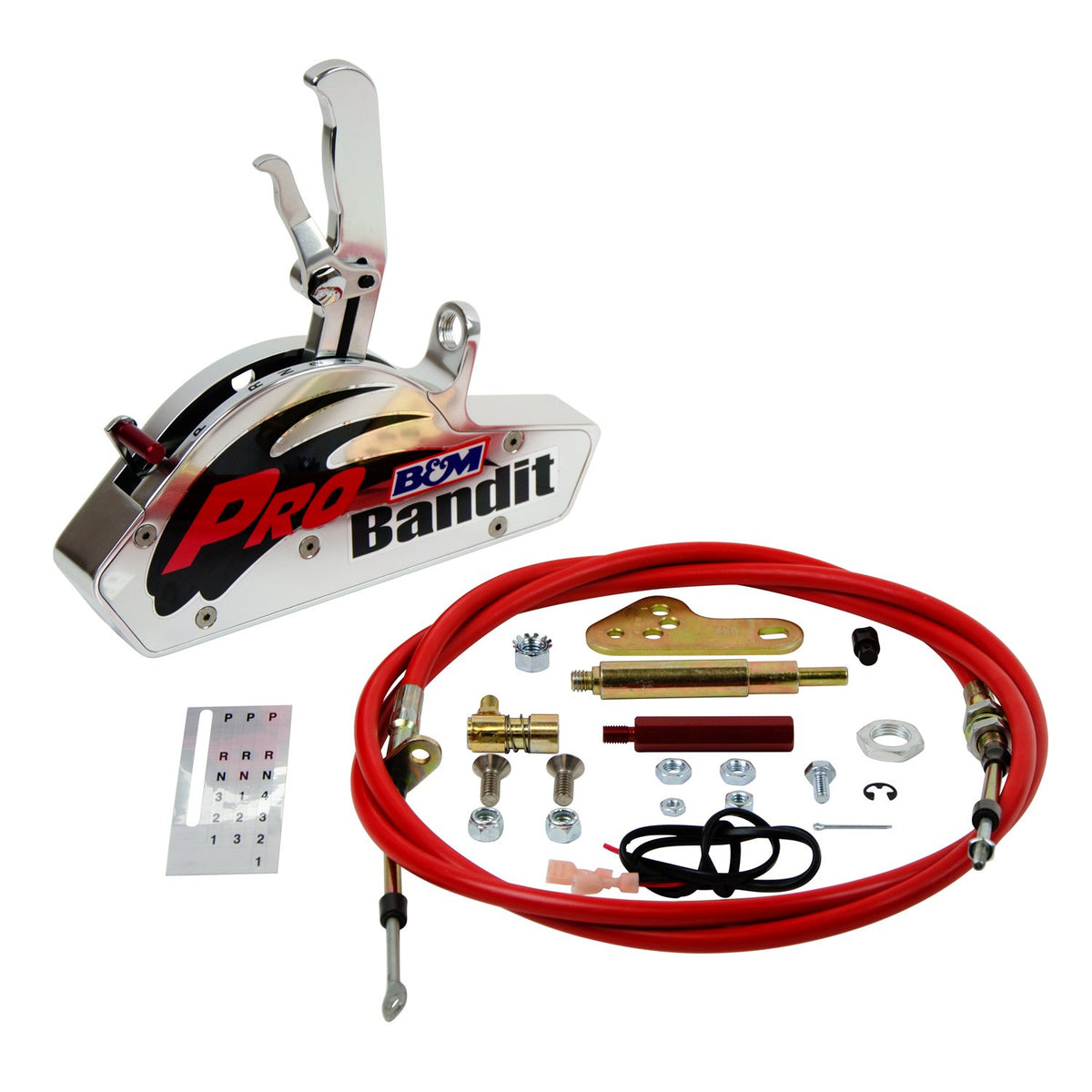 B&M 80793 Pro Bandit Race Automatic Gated Shifter - Universal 2, 3, & 4-Speed Compatible