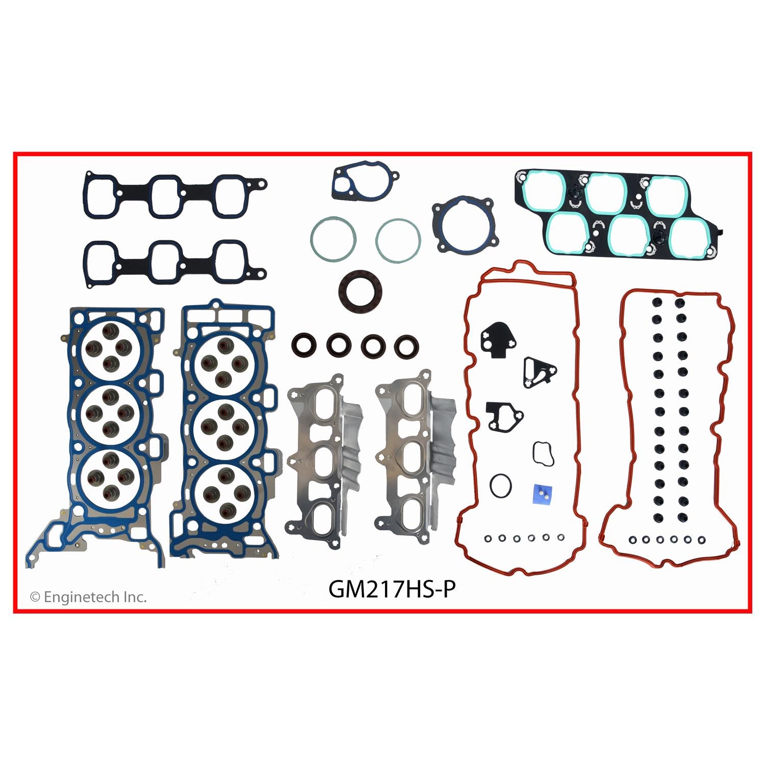 Enginetech RCC217P Engine Rebuild Kit for 2007 2008 Saturn Outlook 3.6L DOHC V6