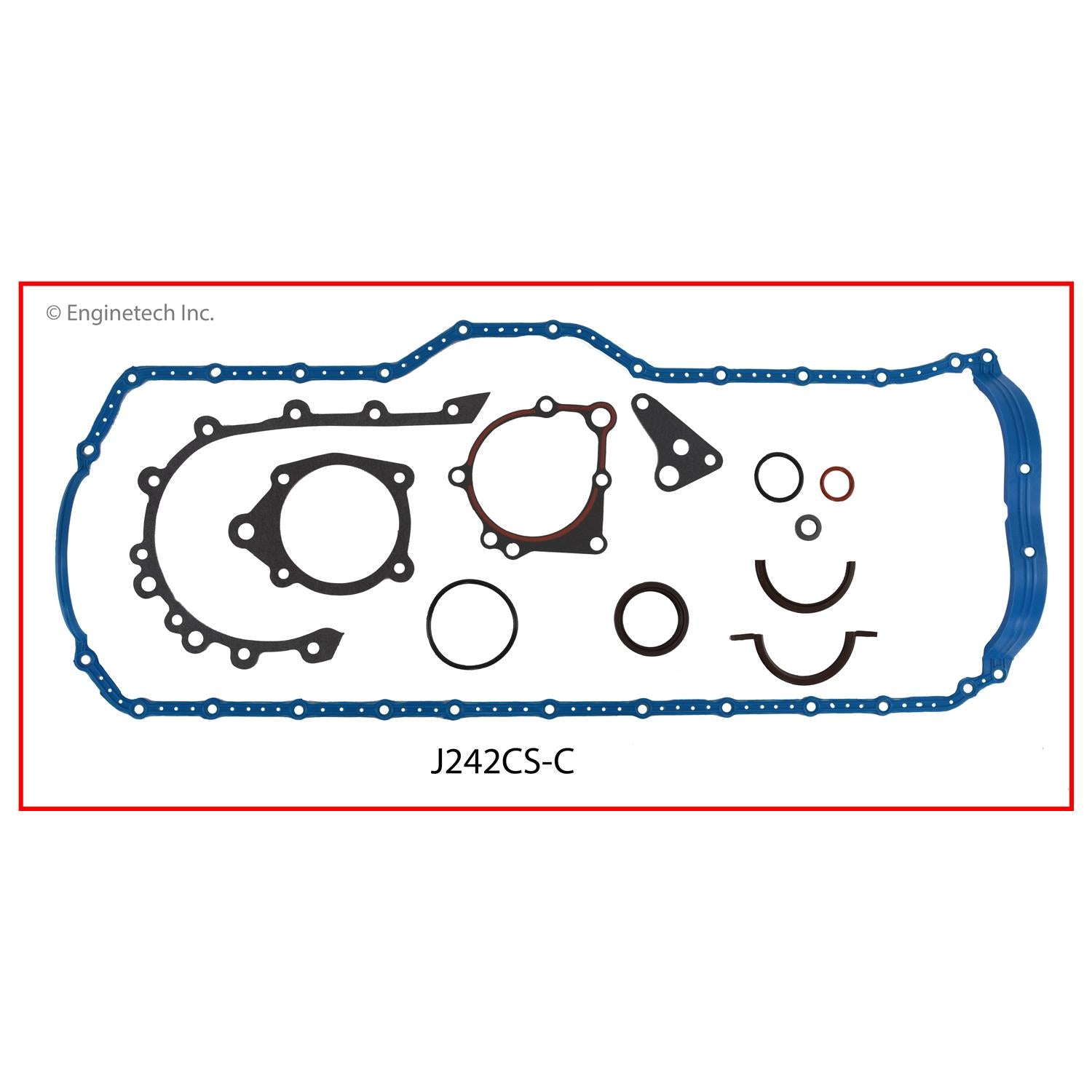 Enginetech RCJ242DP Engine Rebuild Kit for 1996-1998 Jeep 4.0L 242