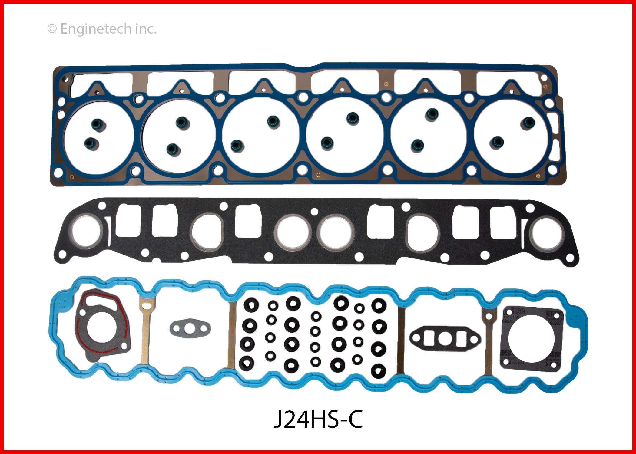 Enginetech RCJ242DP Engine Rebuild Kit for 1996-1998 Jeep 4.0L 242