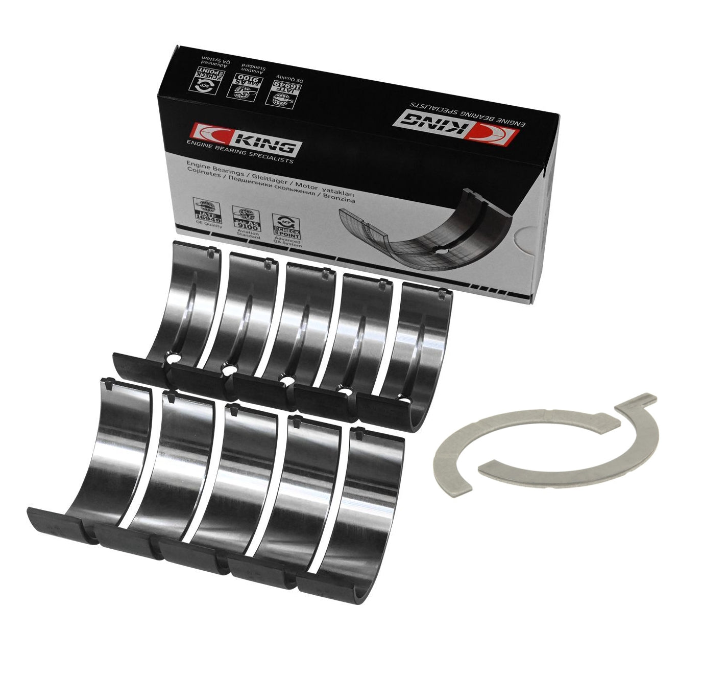 King MB5840SI Standard Main Bearings Set for 2003-Current 5.7L 6.1L 6.4L Gen III HEMI