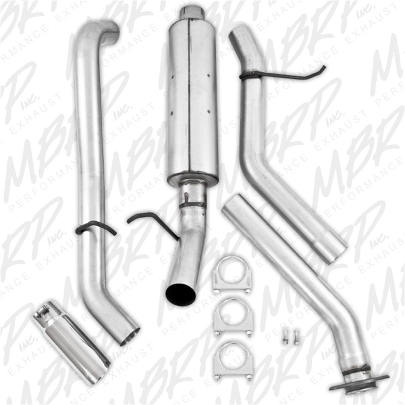 MBRP 2003-2007 Chevy/GMC 1500 Classic 4.8/5.3L EC/CC-SB Cat Back Single Side