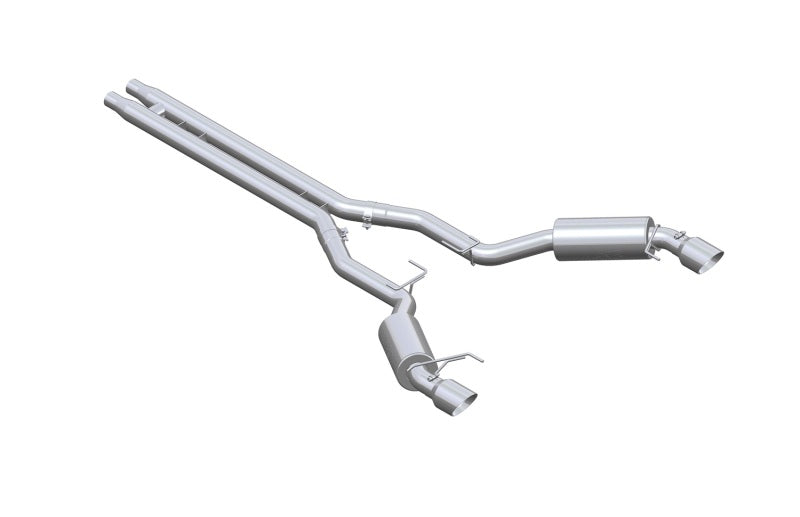 MBRP 2015 Ford Mustang GT 5.0 3in Cat Back Dual Split Rear Street Version 4.5in Tips - T409