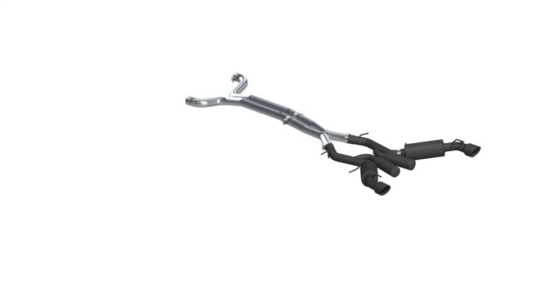 MBRP 2016-2019 Chevrolet Camaro SS 6 Speed 3in Dual Cat Back w/ 4.5in OD Tips - Black (Non NPP Models)