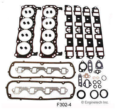 Enginetech HPK302 Master Engine Rebuild Kit for 1968-1982 Ford SBF 302 5.0L V8 2 PIECE SEAL