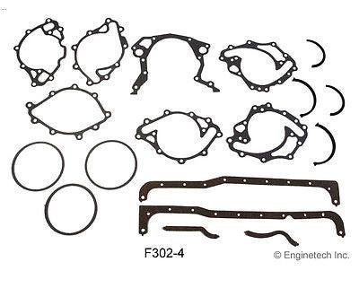 Enginetech HPK302 Master Engine Rebuild Kit for 1968-1982 Ford SBF 302 5.0L V8 2 PIECE SEAL