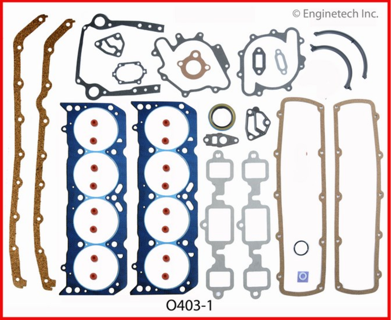 Enginetech RCO403 Engine Rebuild Kit 1977-1979 Oldsmobile 6.6L 403 Car Engines