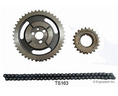 Enginetech TS163 Double Roller Timing Chain Set for Chevrolet Small Block Engines with Flat Tappet Camshafts