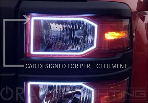 Oracle Lighting 2271 2014-2015 Chevy Silverado Halo Kit (Non-Projector Style)