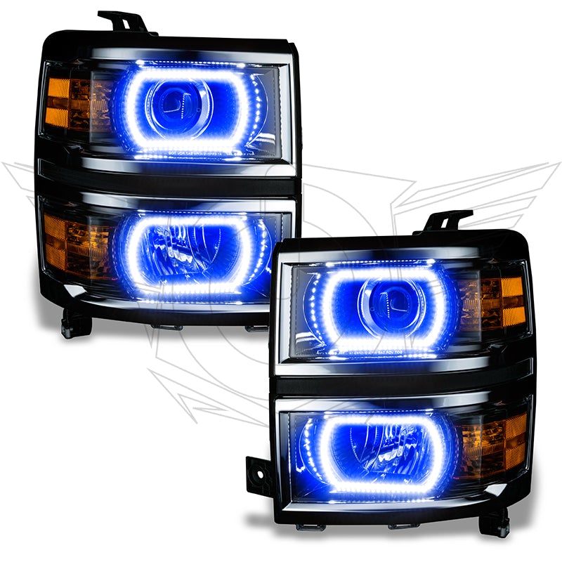 Oracle Lighting 2386 2014-2015 Chevy Silverado 1500 ColorSHIFT Halo Kit (Projector Style)