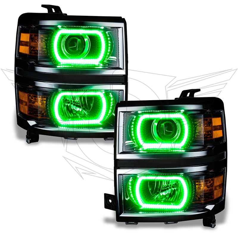Oracle Lighting 2386 2014-2015 Chevy Silverado 1500 ColorSHIFT Halo Kit (Projector Style)