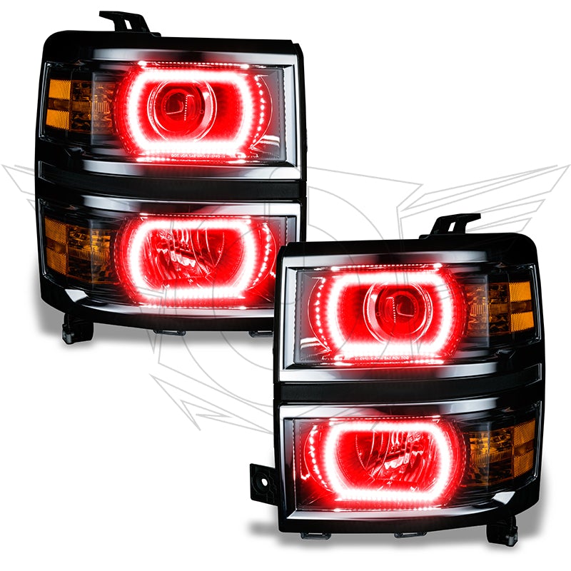 Oracle Lighting 2386 2014-2015 Chevy Silverado 1500 ColorSHIFT Halo Kit (Projector Style)