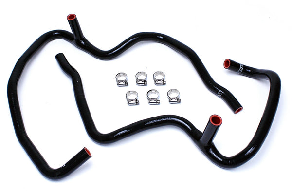 HPS Black Reinforced Silicone Heater Hose Kit Coolant for 2006-2010 Jeep Commander 5.7L V8 with Rear A/C