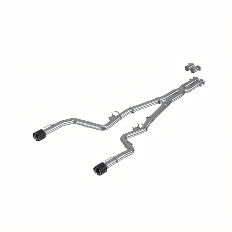 MBRP S71183CF 3" Race Profile Cat-Back w/Dual Carbon Fiber Tips Exhaust for 2017-2023 Dodge Charger 5.7L/6.2L/6.4L