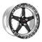 Weld S71 15x11.33 / 5x115 Conical Lug / 6.5in BS Black Wheel 3.18in ID (Medium) - Single Beadlock