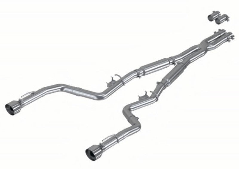MBRP S7117AL 3" Street Profile Cat-Back Exh with Dual T304 Tips for 2015-2023 Dodge Charger 5.7L/6.2L/ 6.4L HEMI