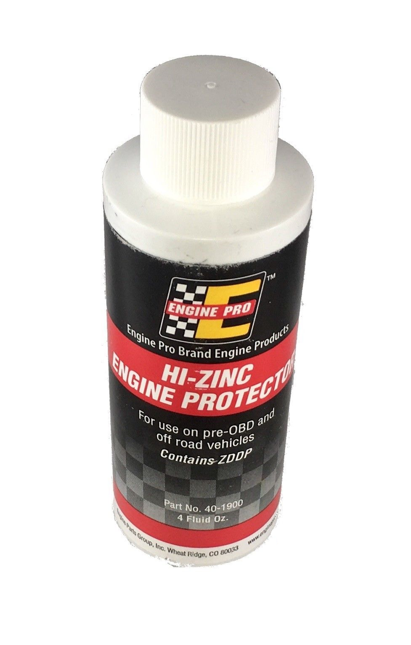 Engine Pro 40-1900 Hi-Zinc ZDDP Zinc Protective Engine Oil Additive Lube 4 oz Bottle