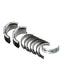 Enginetech BC467J Main Bearings Set for 1970-1980 Chevrolet Small Block GM 6.6L 400 Engines