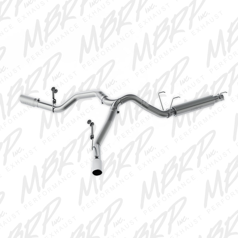 MBRP 2014-2016 Ram 2500/3500 6.4L 4in AL Single Side Dual Outlet Cat Back Exhaust