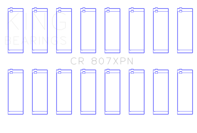 King Chevy LS1 / LS6 / LS3 (Size STDX) Performance Rod Bearing Set